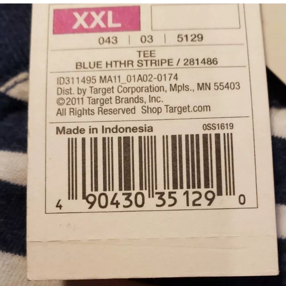 Merona The Ultimate Tee Women's T-Shirt Size: XXL Stripes - Picture 6 of 9